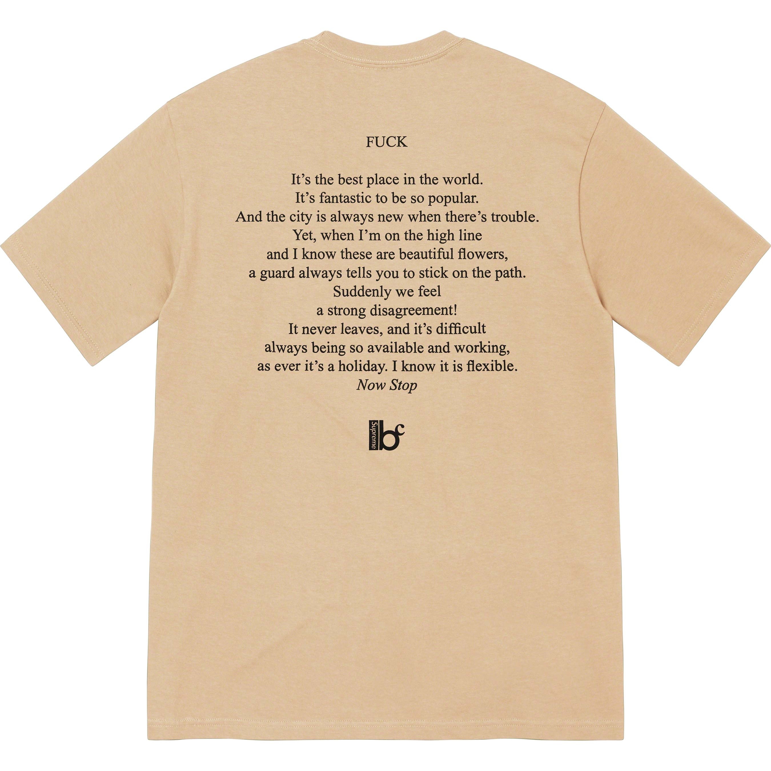 Supreme/Bernadette Corporation Fuck Tee view 3